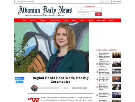 https://albaniandailynews.com/news/region-needs-hard-work-not-big-ceremonies
