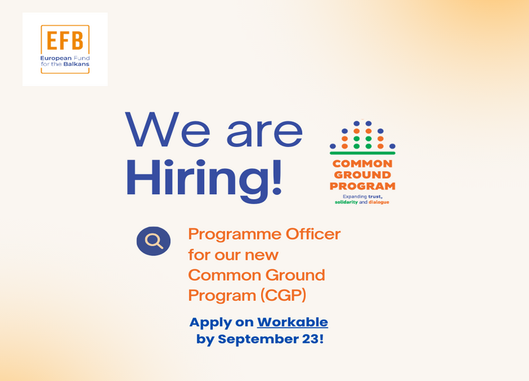 EFB Job Vacancy: Program Officer - Common Ground Program | European ...